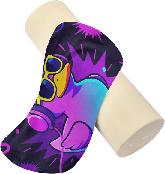 Yoga Bolster Kussen - Nekrol Kussen Cilinder - Ontspanning en Ondersteuning - Ergonomisch Schuimontwerp - 17 x 5.5 Inch — afbeelding 5