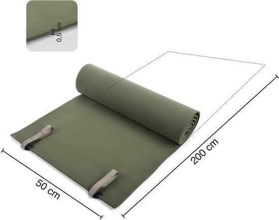Meteor Karimat EVA 200x50x0,5 cm - Kampeermat - Khaki van Meteor — afbeelding 4