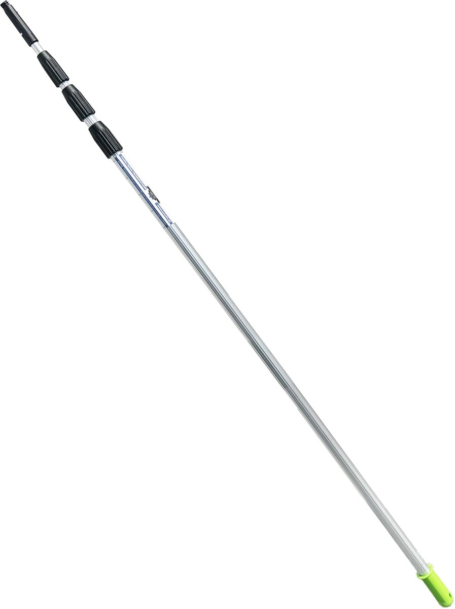 Dailygoods- Telescoopstang Professionele Uitvoering - 6 Meter - Verstelbaar - Dubbelwandig Rondprofiel - 4-delige Stang - Compatibel met Accessoires - Verstelbare Stang