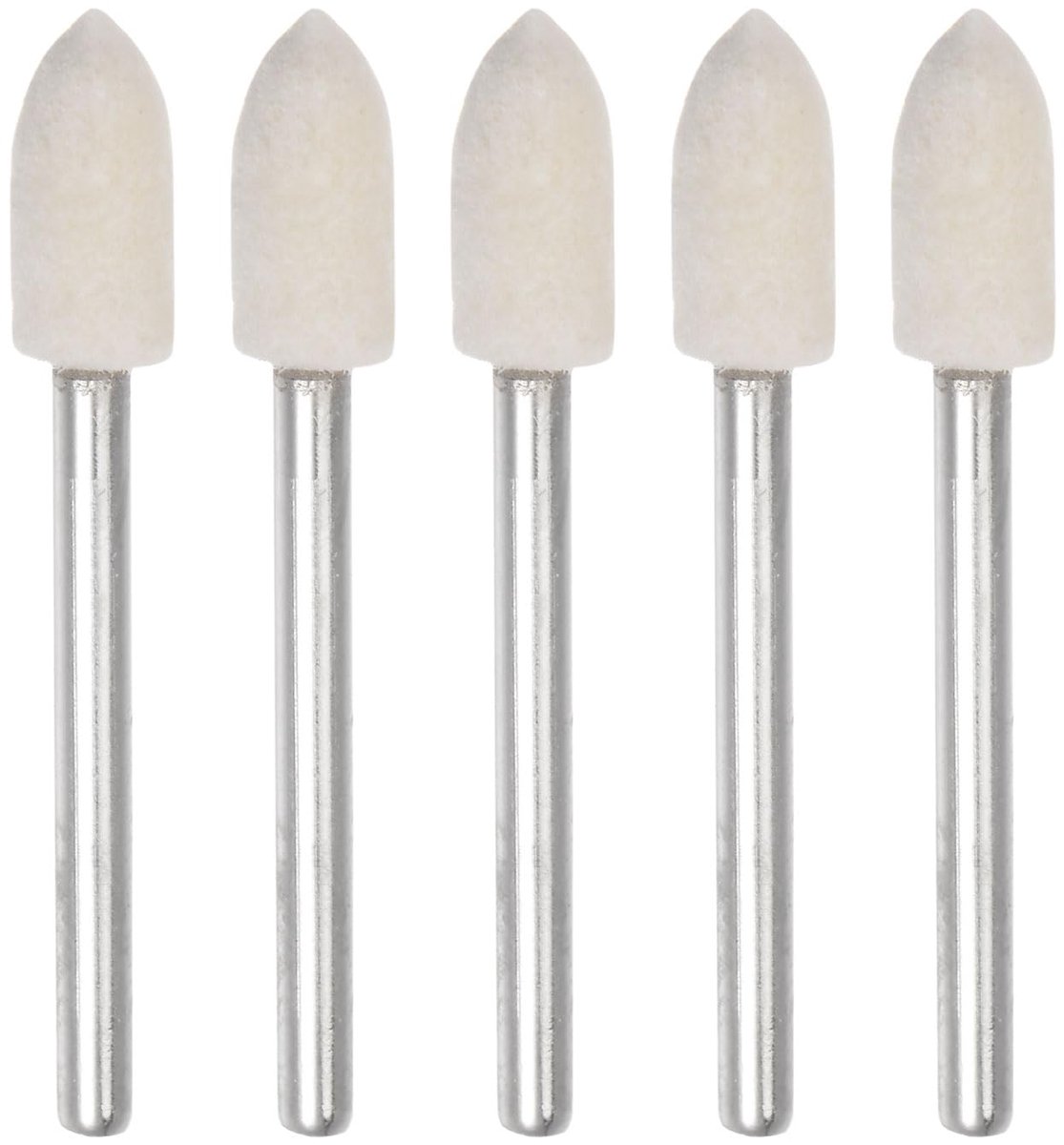 Dailygoods - 5 Stuks Wolvilt Mounted Mandrel Points - Polijstschijven voor Draaigereedschap