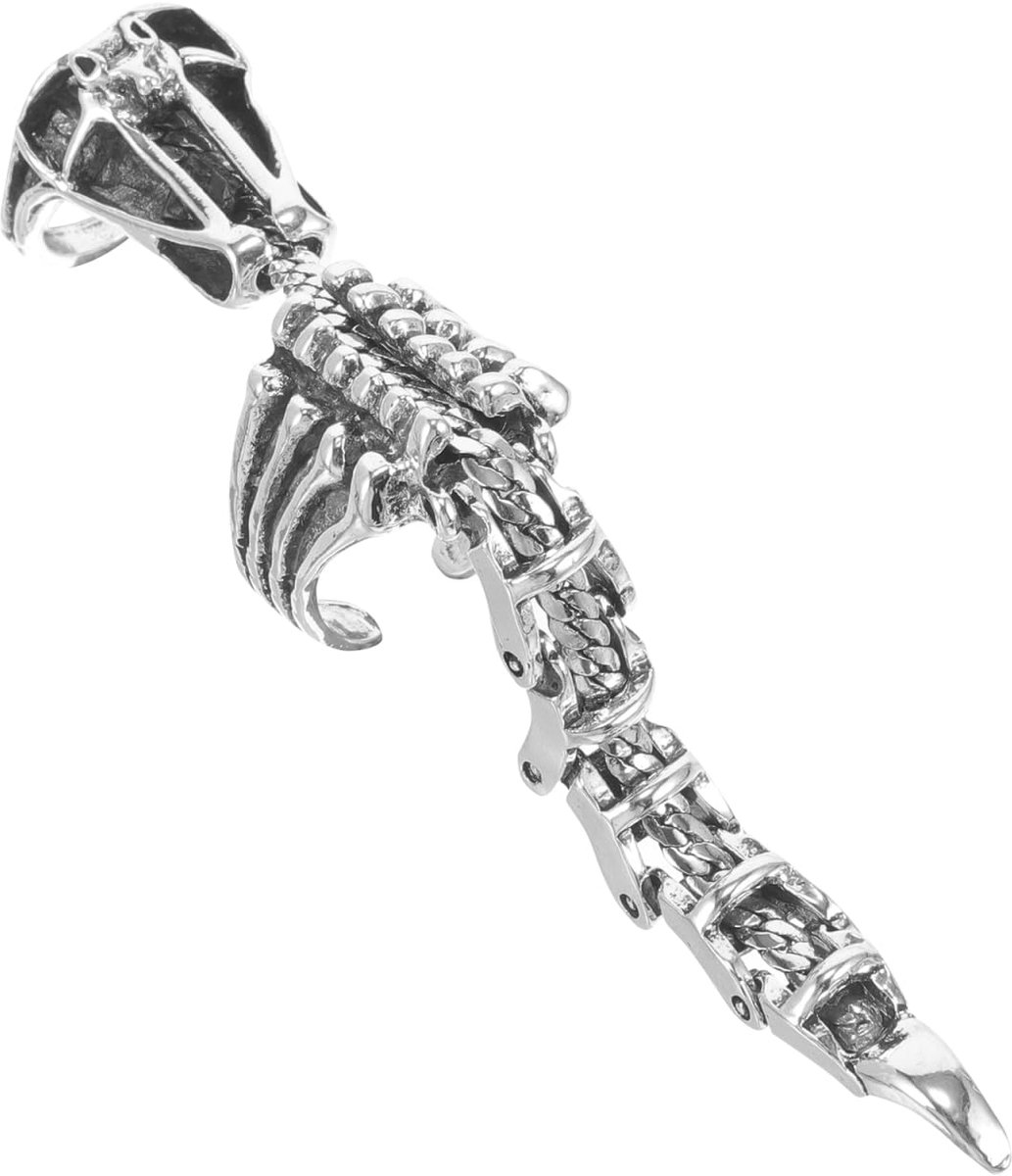 Dailygoods - Vintage schorpioenring met verstelbare scharnier - Perfect voor Halloween en cosplay