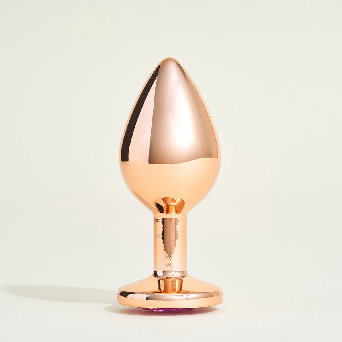 Plug metaal juweel Steel Kristal Roze