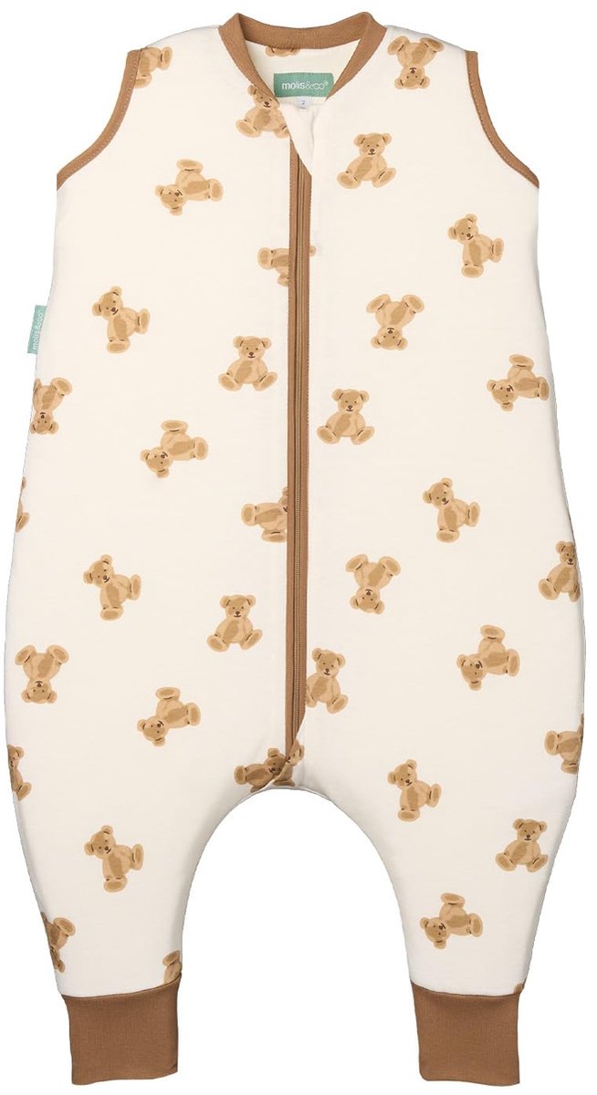 SnelShoppen - Babyslaapzak met Voeten, Afneembare Mouwen en Sokken, Winter Slaapzak, 2,5 Tog, 100% Katoen (Oeko-Tex 100), Premium Kwaliteit, Beagle, 6