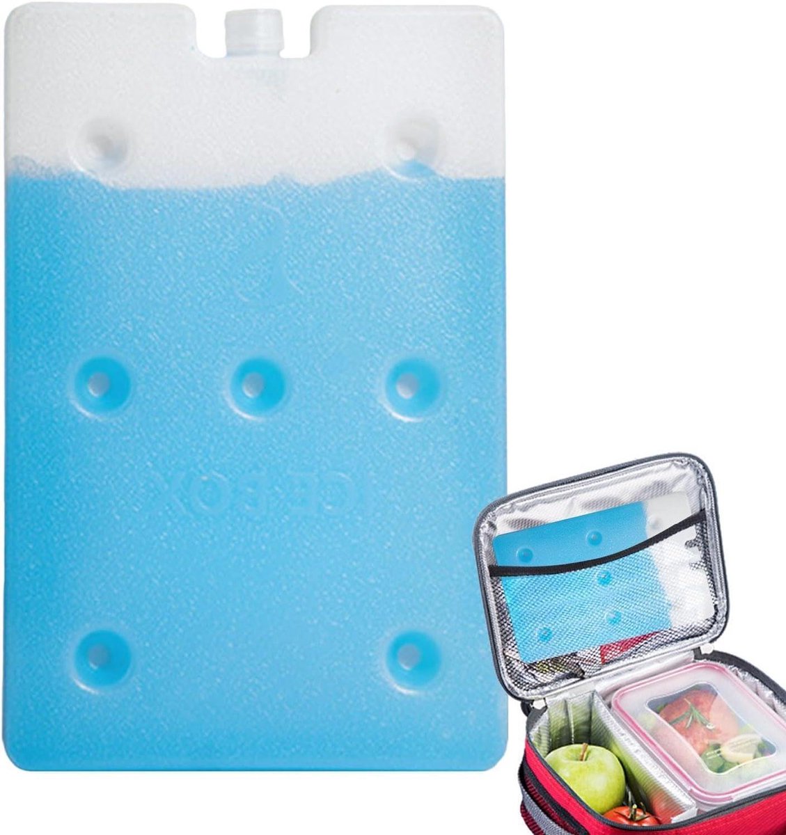 Koelblokken - Vriespakketten - Koelboxen Vullen - Herbruikbaar en Langdurig - 600 ml - Wit