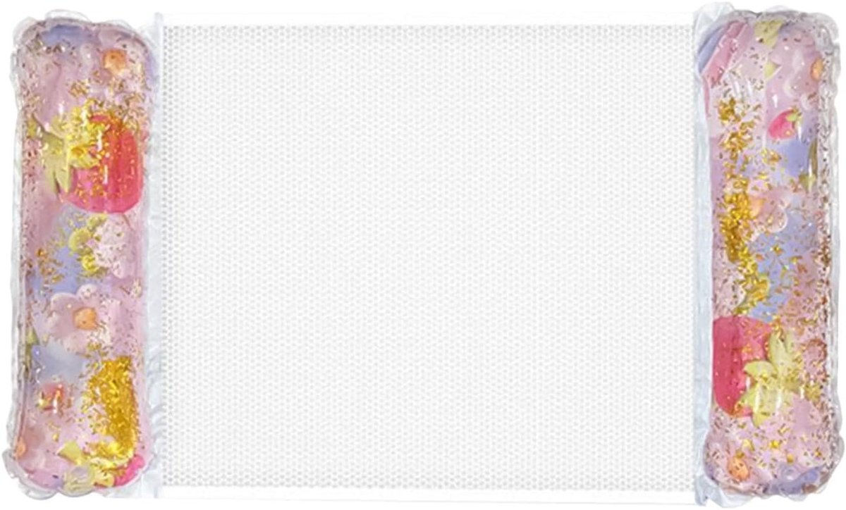 Zwembad Hangmat - Drijvende Lounger - Ontspannen op Water - Ademend Mesh Materiaal - 110x65cm - Aardbei