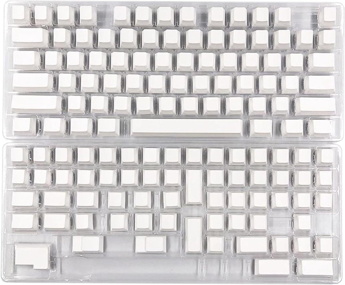 Blanco Keycaps - PBT Keycaps Cherry Profile - Mechanisch Toetsenbord - Dye-Sublimation Bedrukking - 137 Keys - Wit