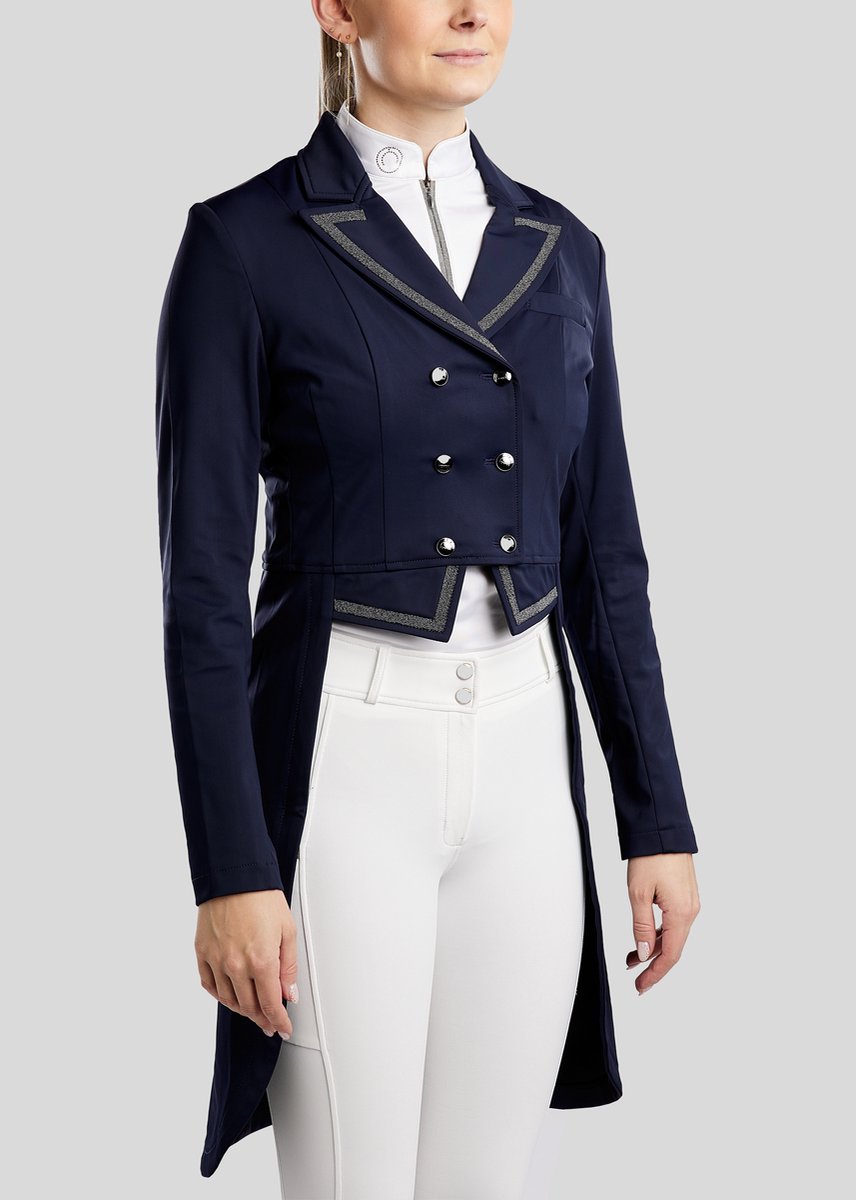 Montar FW25 MoGloria Gun Metal Caviar Tape en Crystal Tailcoat Navy NAVY 42