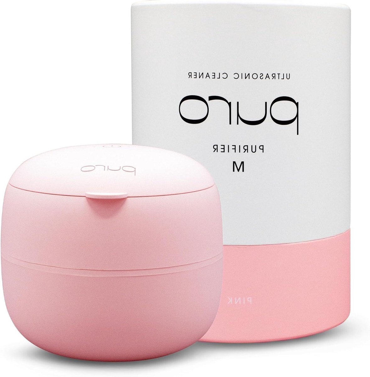 Ultrasone Reiniger - Apparaat Gebitsbeschermer - Hygiënisch Reinigen - Zonder Schrobben - 11.5 x 10.3 cm - Roze