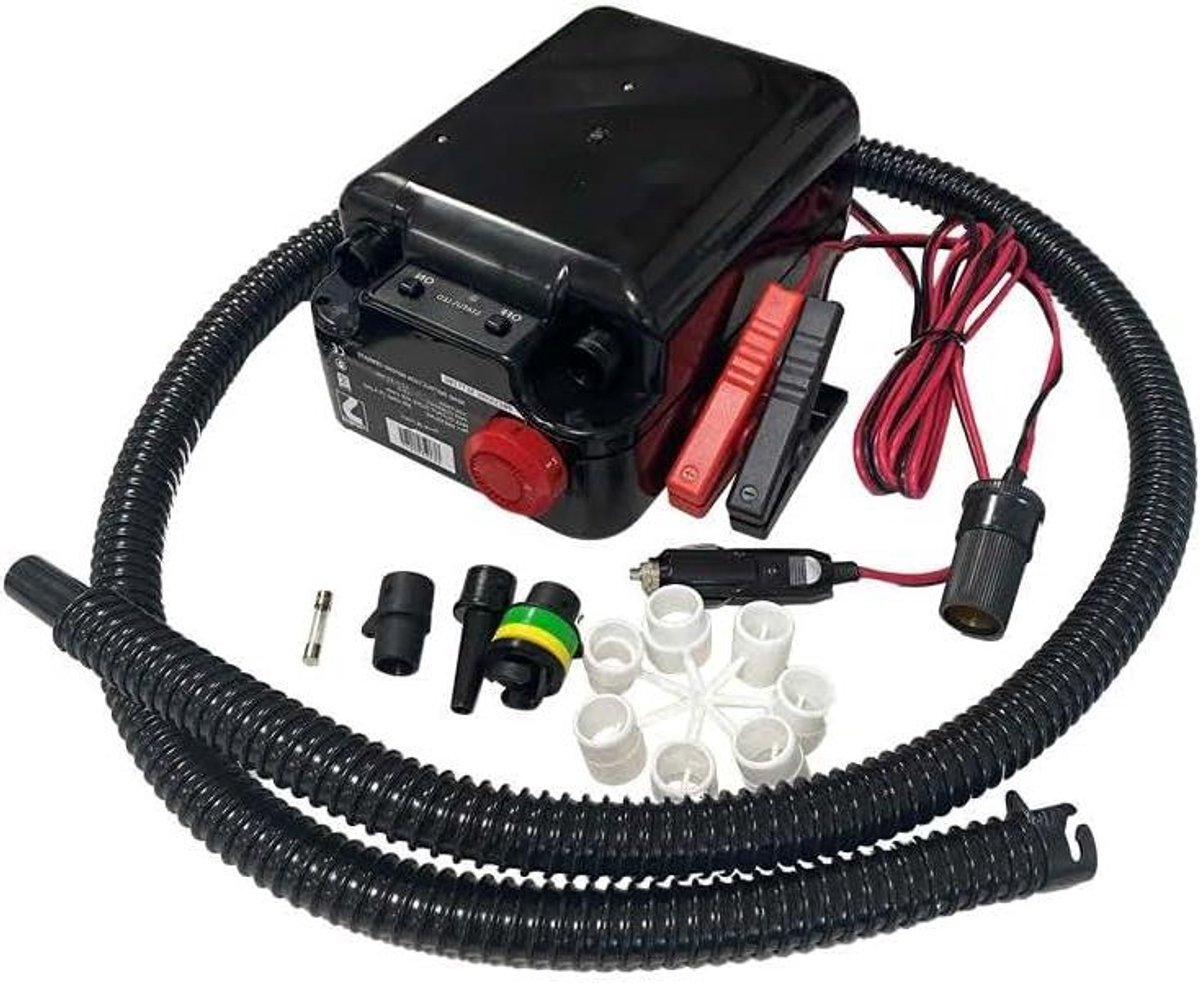 Elektrische pomp - Luchtpomp - Boot oppompen - Automatische drukcontrole - 450 L/min - Zwart