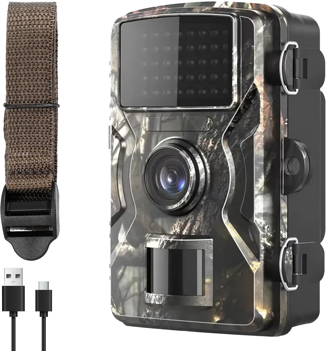 Dailygoods - 4K Video Wildcamera met 60MP Full HD, Nachtzicht en Bewegingssensor