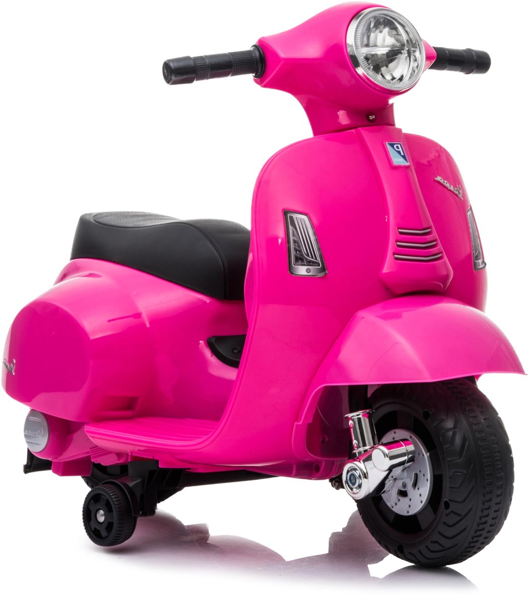 SnelShoppen - Elektrische Vespa GTS Scooter - Roze - Turbo Challenge - Klaar om te Rijden - Maximaal 25 kg - Oplaadbare Batterijen - Perfect voor Kind