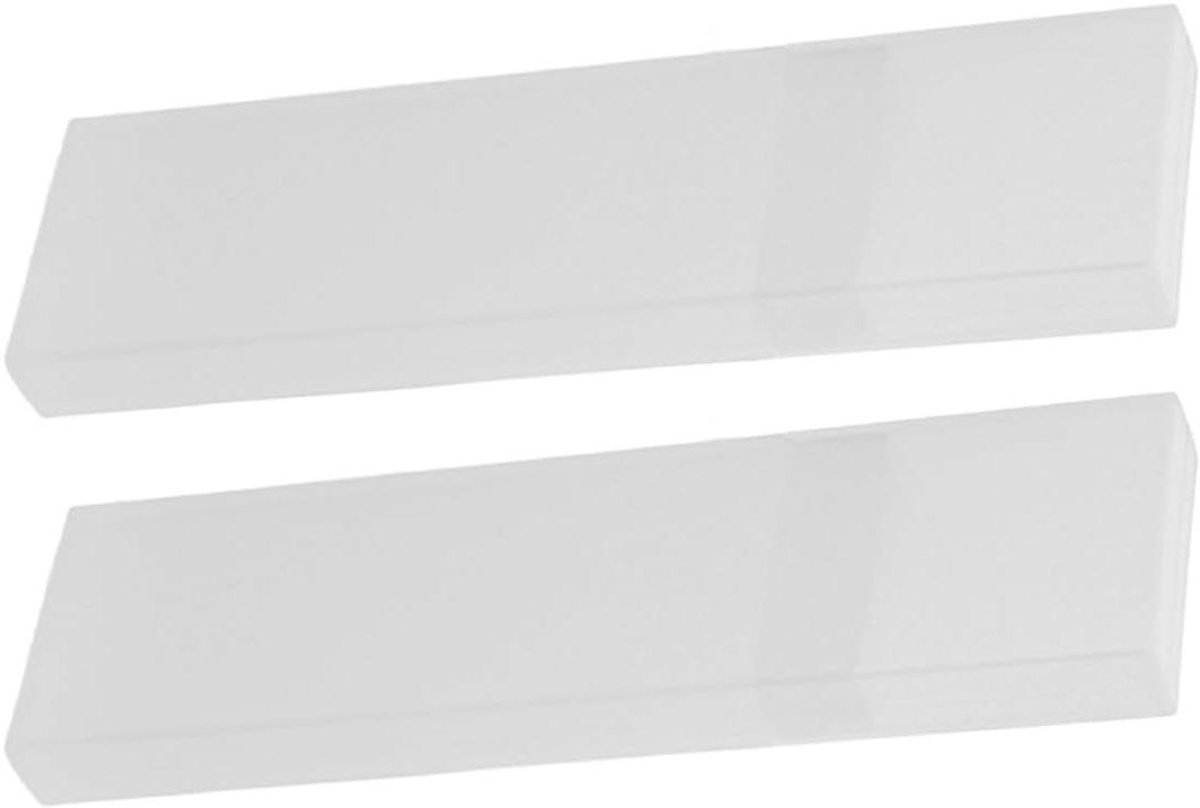 Tongschraper Opbergdoos - Reisetui Tongreiniger - Mondhygiëne Onderhouden - Lichtgewicht Draagbaar - 15 x 4 x 1.3 cm - Wit
