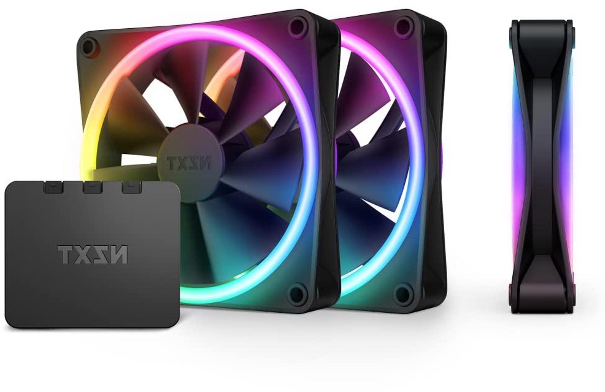 RGB PC Ventilatoren - Computer Fans - Computer Koeling - Dubbele LED Ringen - 120 mm - Zwart