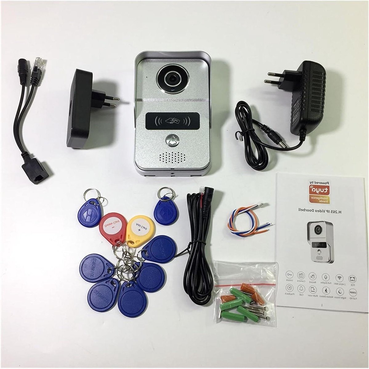 Video Intercom Deurbel - WIFI Deurbel Camera - Veilig Huis - 1080P HD Beeldkwaliteit - 140 Graden Kijkhoek - Zwart