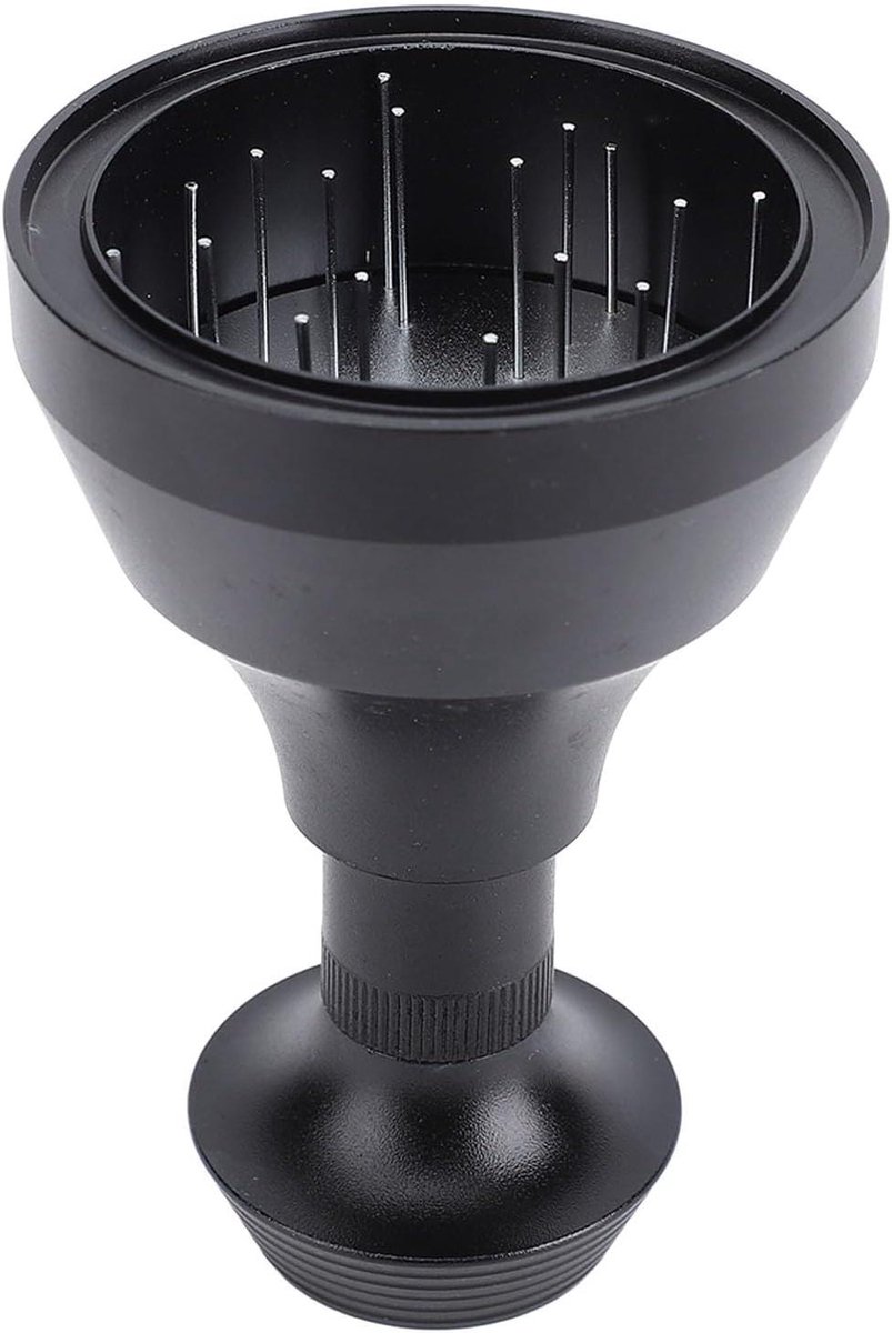 Koffiestampernaald - Espressopers Naald - Koffie Bereiden - Instelbare Druk - 51MM - Zilver