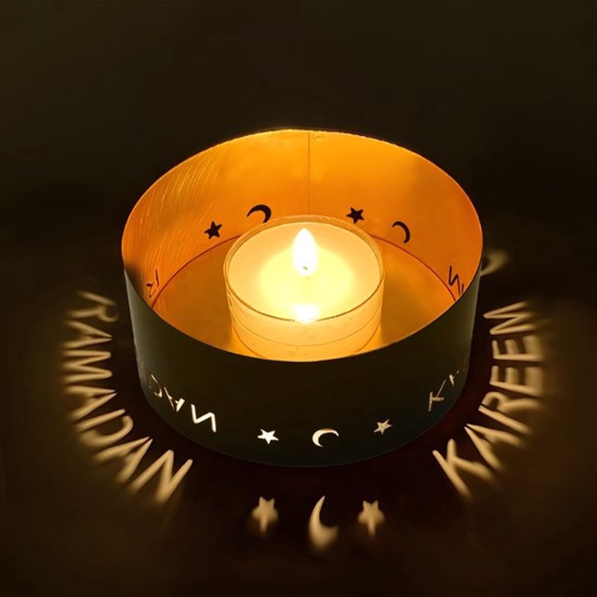 Stijlvolle Ramadan Kaarsenhouder - Elegante Eid Decoratie voor Tafel en Feestdagen