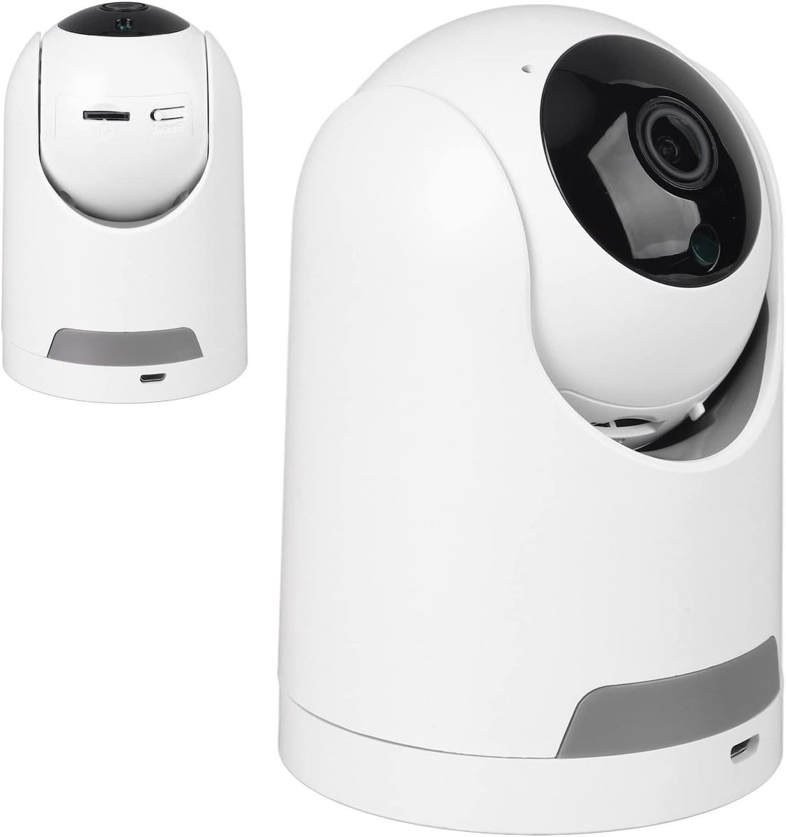 Beveiligingscamera Binnen - Huisdiercamera Babyfoon - Huisbewaking - Kleuren Nachtzicht - 1080P - Wit