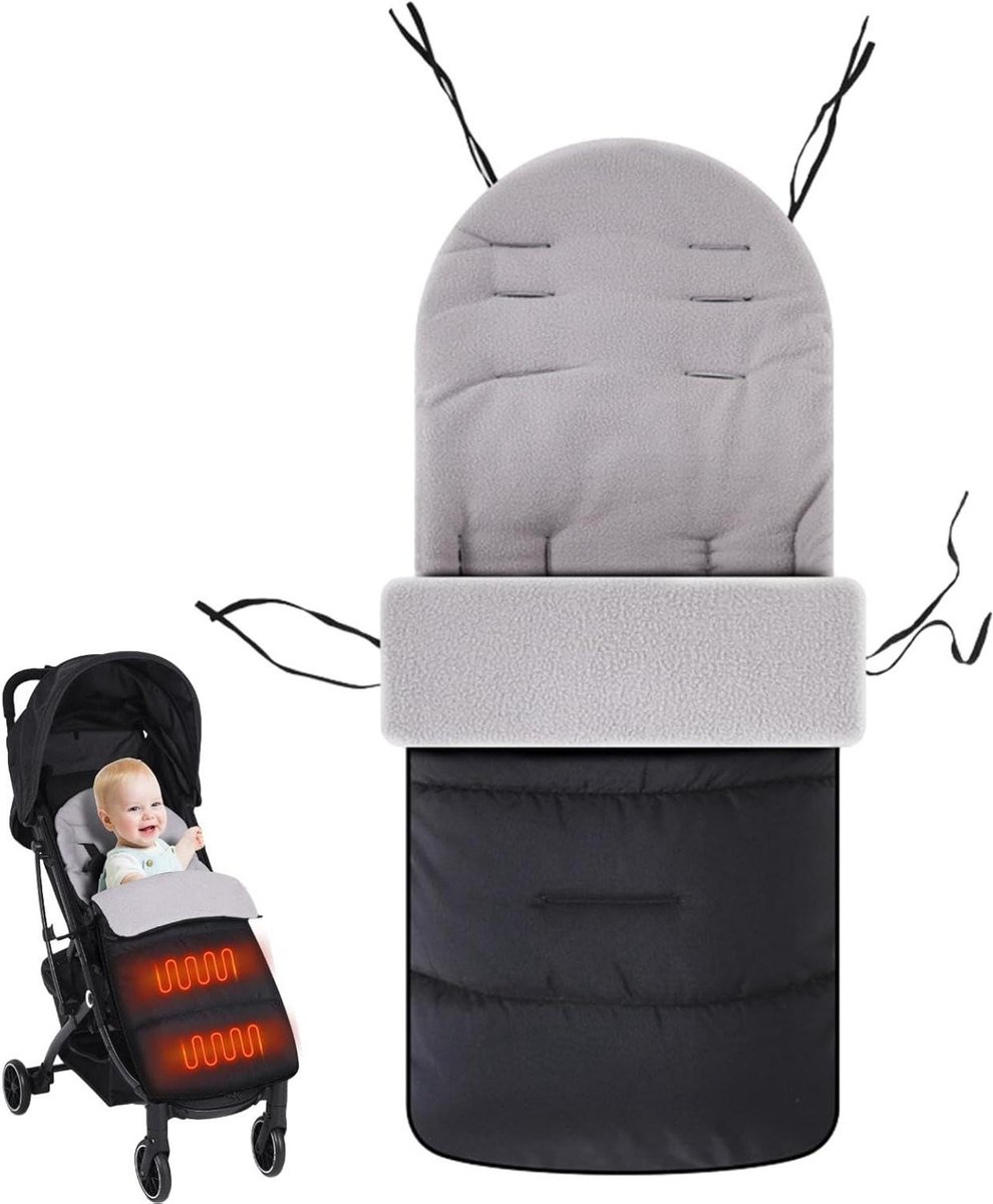 Voetenzak Kinderwagen - Slaapzak Koud Weer - Warm Houden - Verstelbaar Design - 86x45cm - Grijs