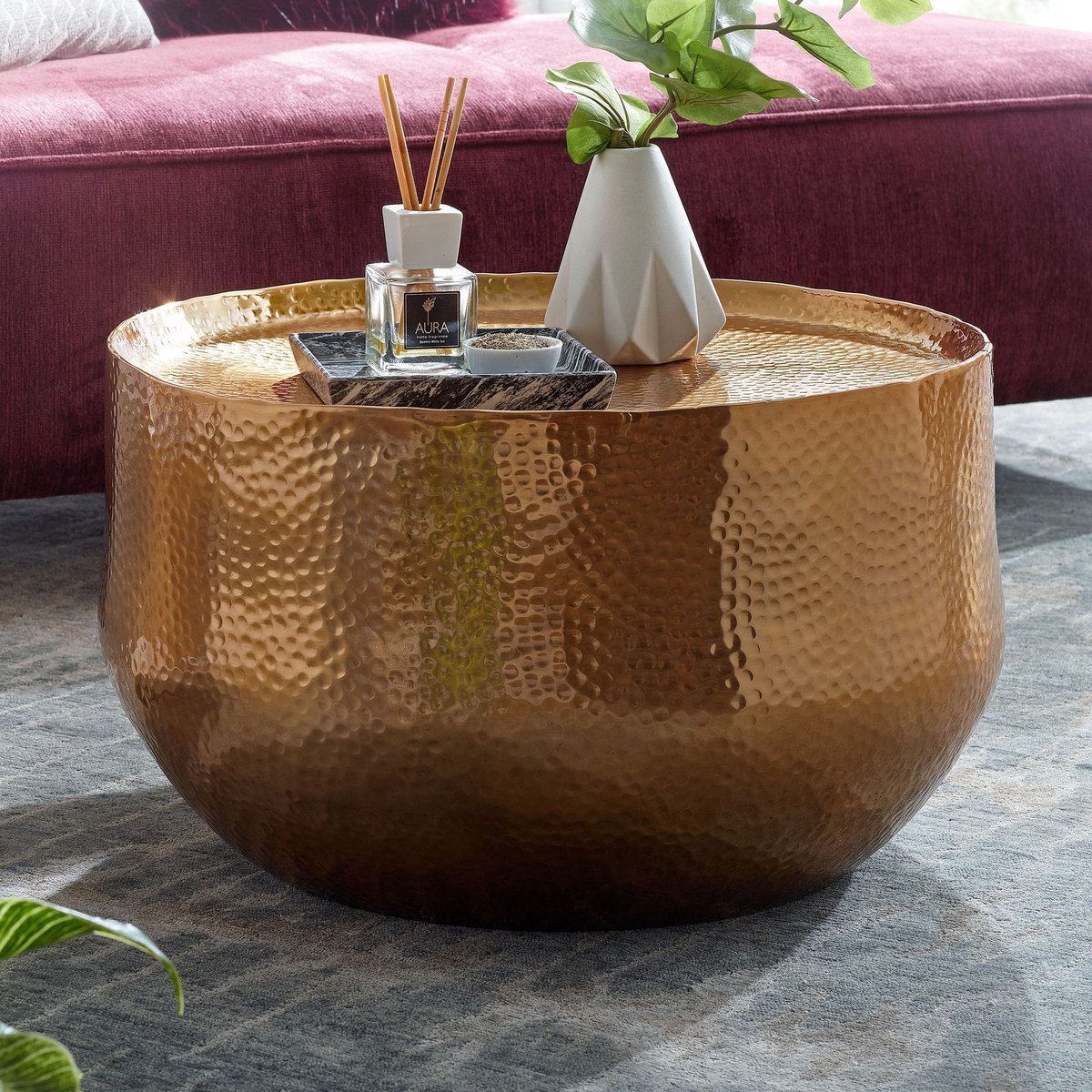 Sky Style Nebi Salontafel Hamerslag Goud