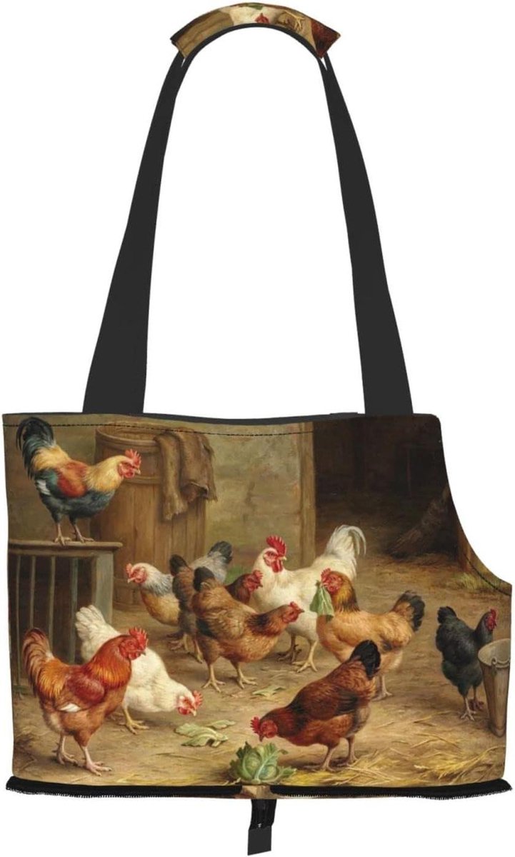 Dieren Reistas - Huisdier Draagtas - Reizen met Huisdier - Ademend en Opvouwbaar - 34 x 15.5 x 26 cm