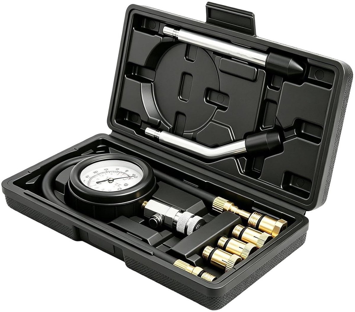 Cilindercompressietester - Motor Compressietester - Motor Diagnose - Tot 300 PSI - 8-delige set - null
