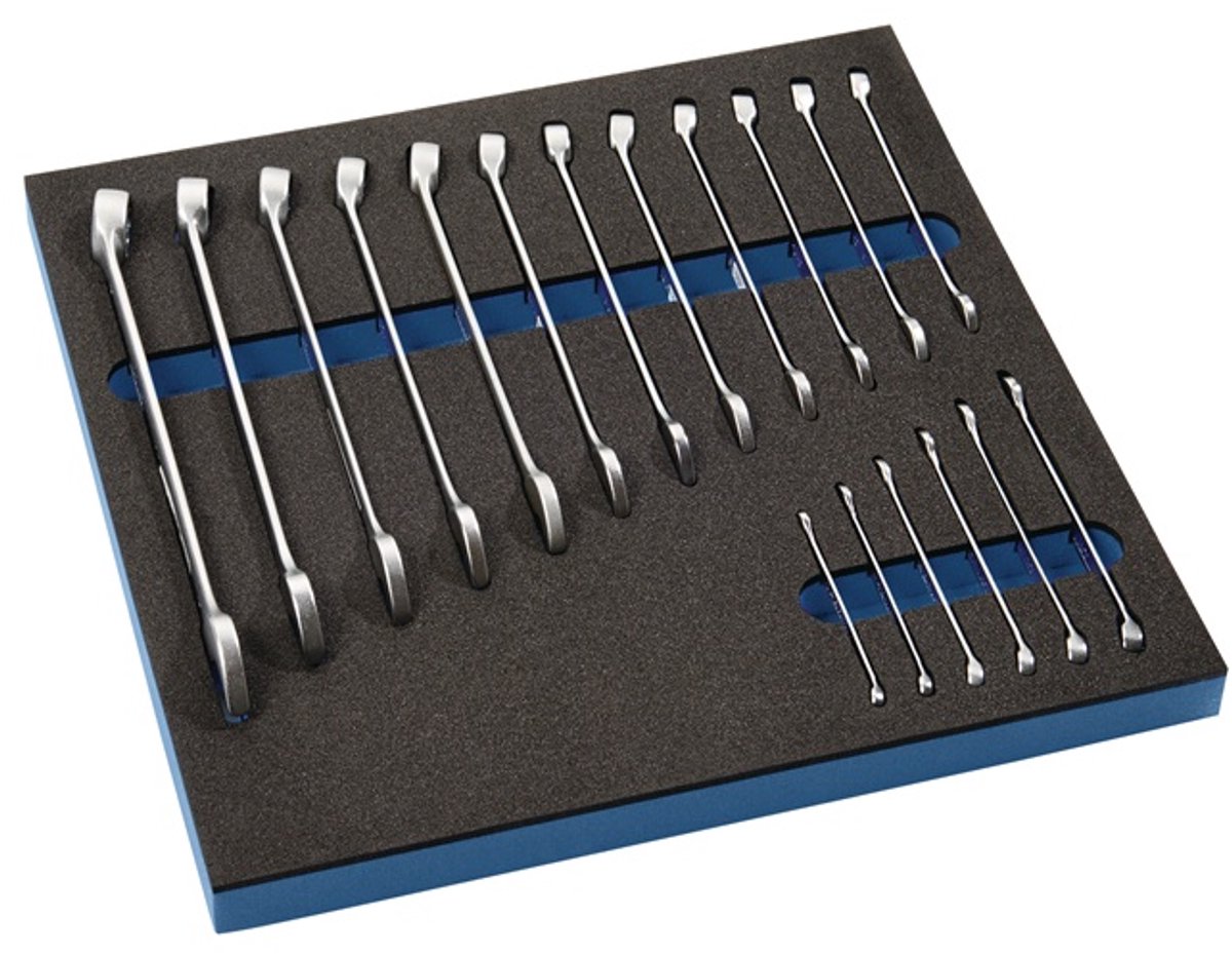 OpbouwGereedschapsmodule 18-delig.2/3-module Sleutelmaten 6-24mm TECWERK