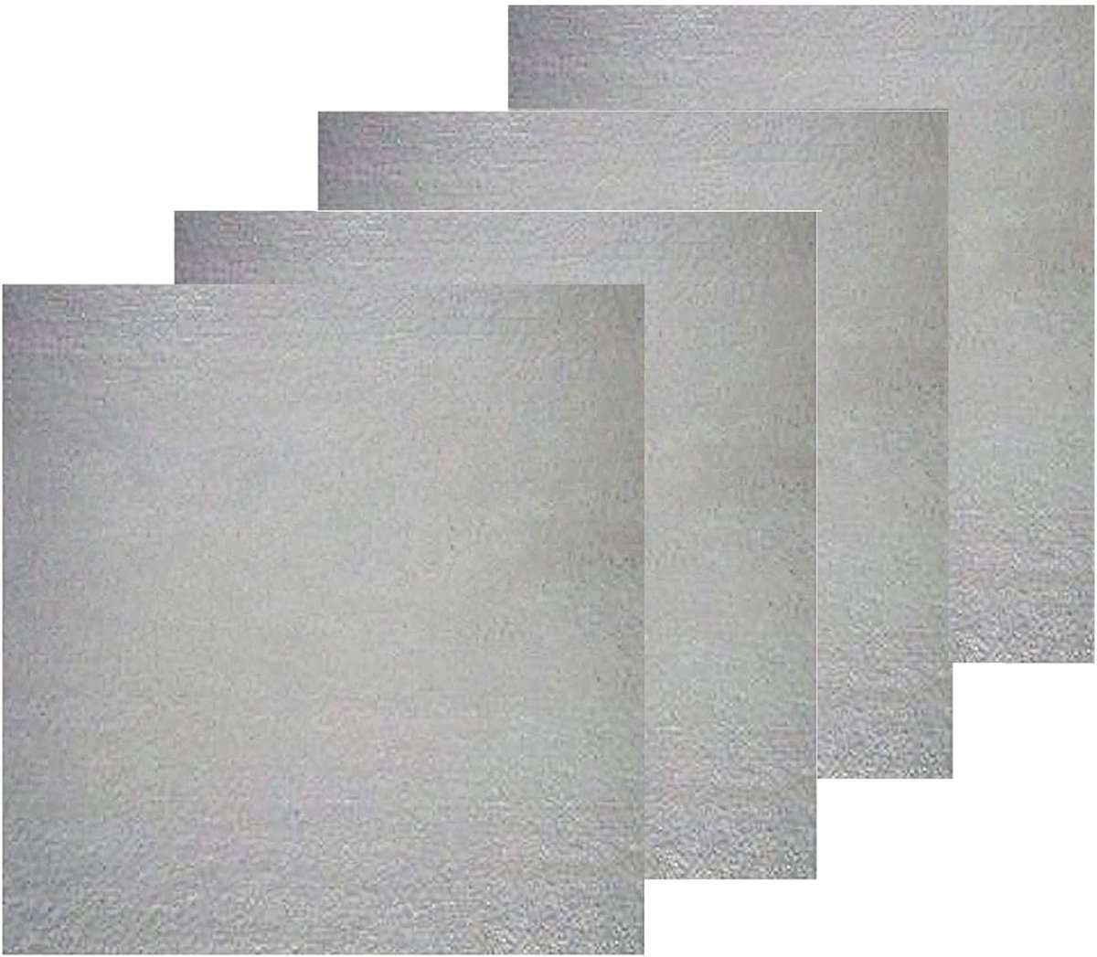 SnelShoppen - 4 Delige Universele Magnetron Mica Blad Set - 13x13cm Golfgeleider Dekplaat, Warmtebestendige Oven Reparatie Onderdelen voor Meeste Mode