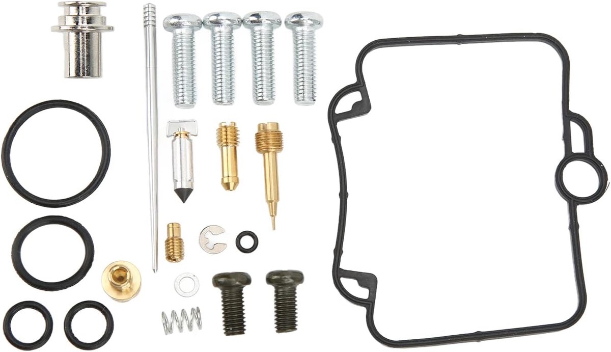 SnelShoppen - Carburetor Rebuild Set 22 Delig - Reparatiekit voor Polaris Scrambler 500 2x2 4x4 1997-2008 - Hoogwaardige Gaskets, O-ringen, Float Valv