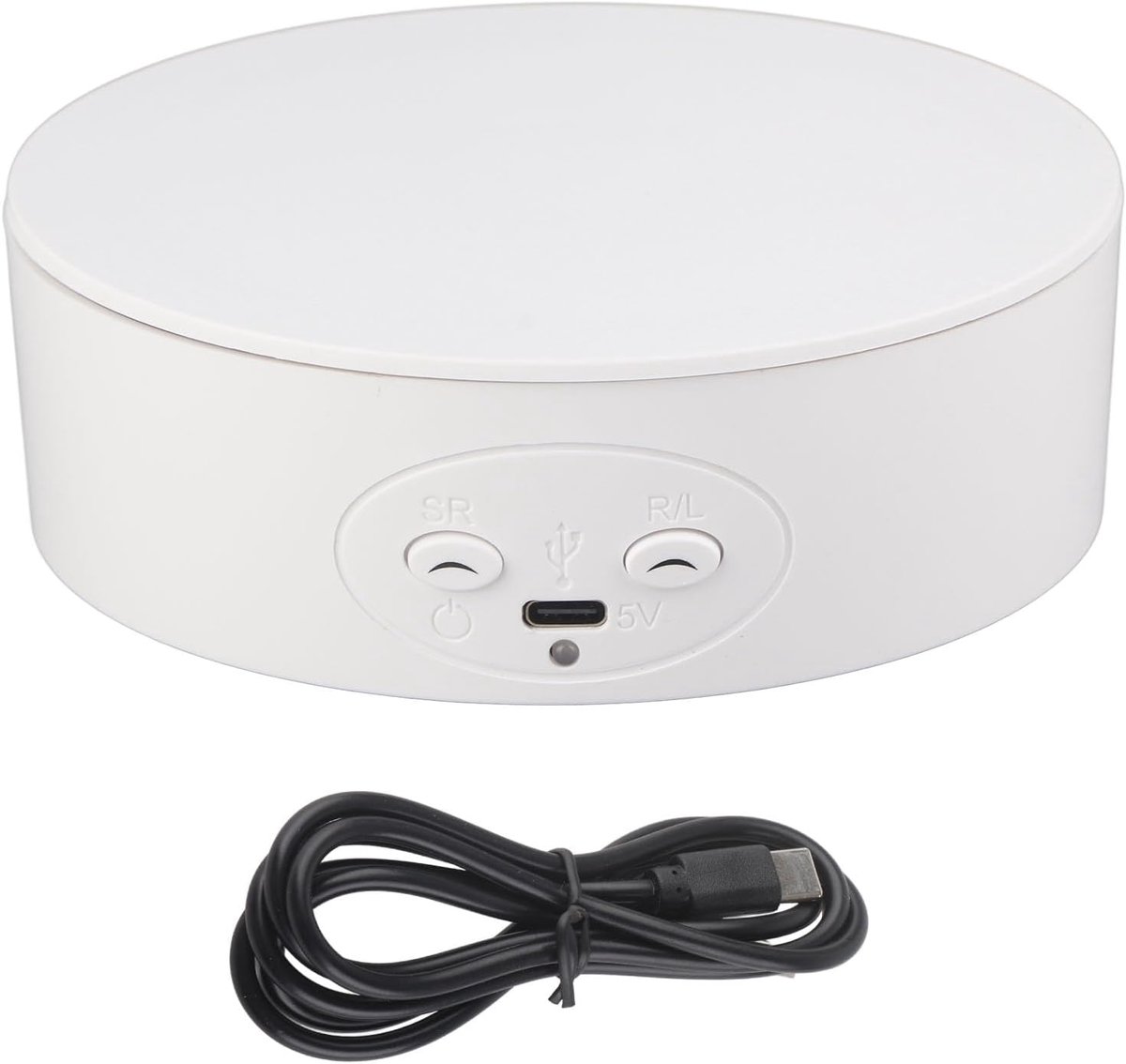 SnelShoppen - Elektrische Rotatietafel 360 Graden - 2 Snelheden - Stil en Schokbestendig - ABS Plastic - Ideaal voor Mobiele Telefoon, Wijnflessen en