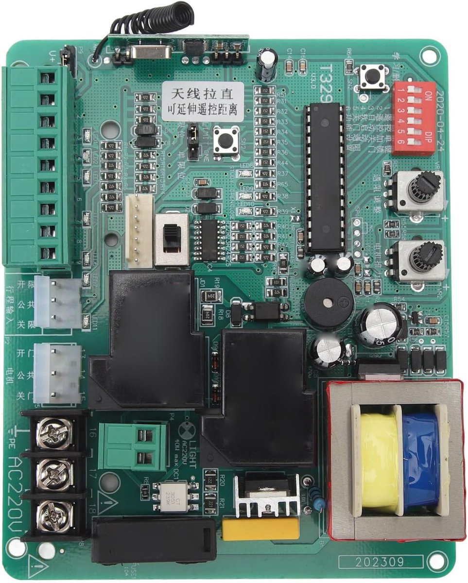 SnelShoppen - Sliding Gate Opener Controlebord, Elektronische Besturing voor Schuifdeur Motor, Motor Vermogen Aanpassing 220V, Eenvoudige Installatie
