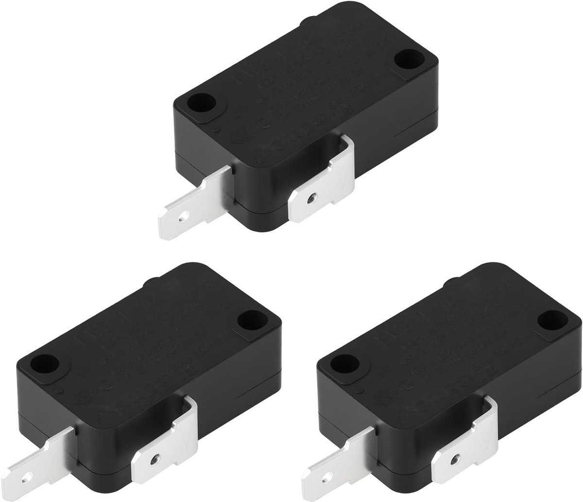 Microwaveschakelaar 3Pcs - 16A/125V 2 Pin - Normaal open - Betrouwbare deurbediening - ShopVlot