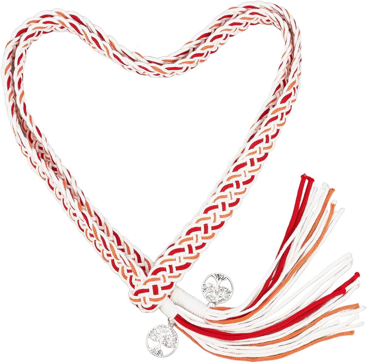 SnelShoppen - Handvast Touw voor Bruiloft, Lasso Touw 180 cm met Hangers, Elegante Decoratie voor Trouwerij, Wit, Symboliseert Gratie en Zuiverheid