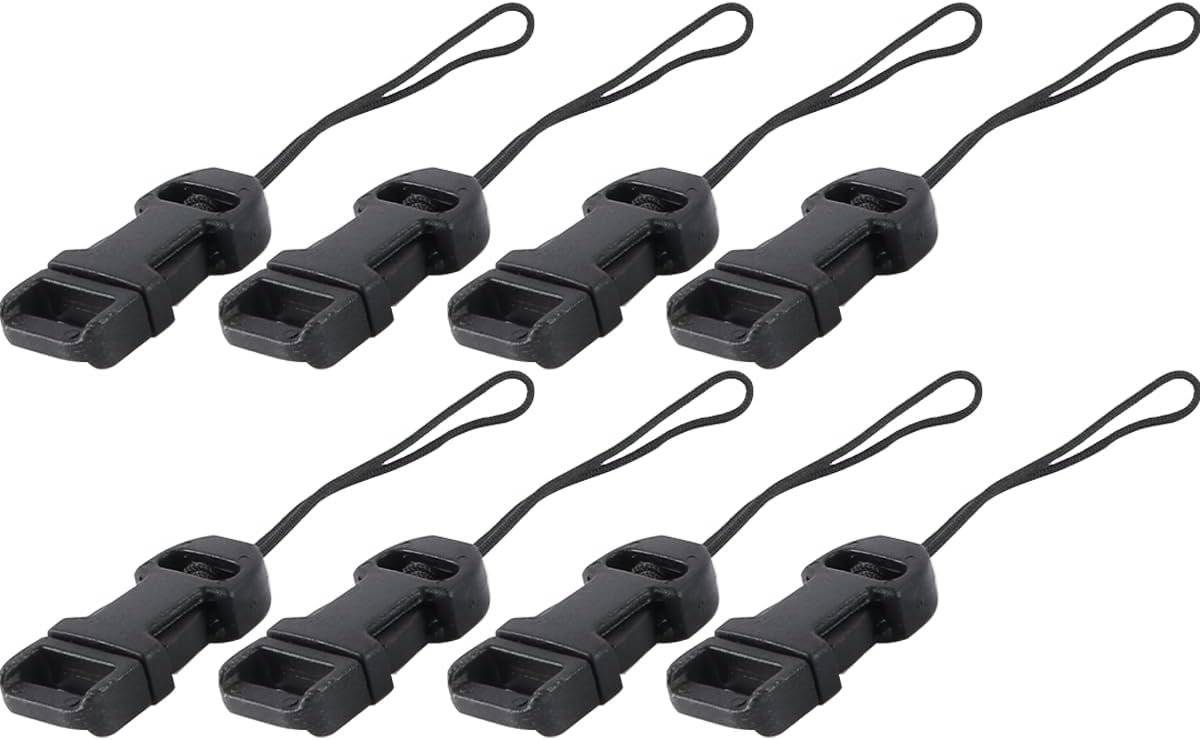 SnelShoppen - 8 snelsluiting clips voor camera's, geschikt voor digitale camera's, verrekijkers, drone afstandsbedieningen, USB-sticks, hoogwaardig ny