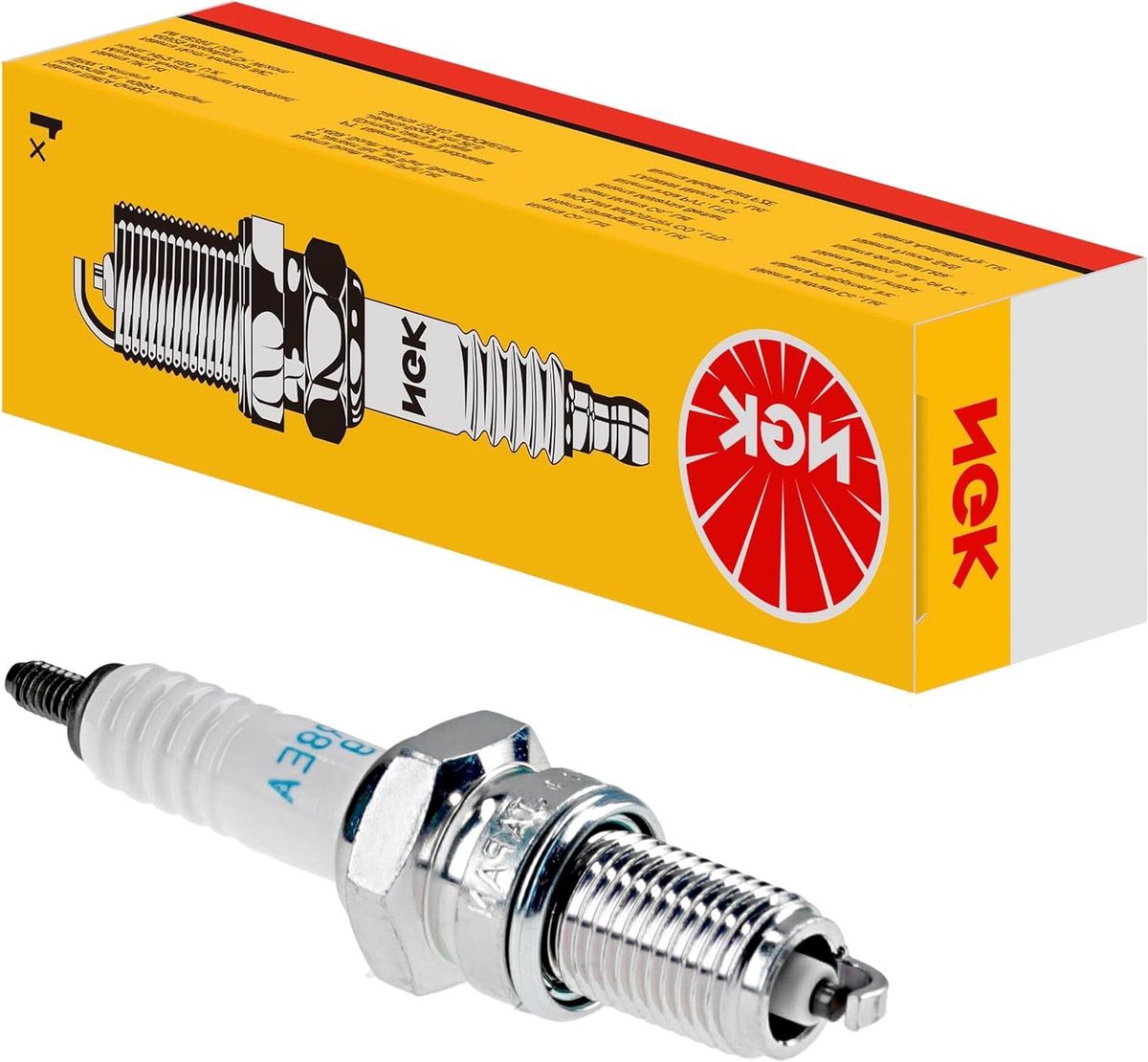 Bougie - Ontsteking Motoronderdeel - Motoronderhoud - Optimale warmteafvoer - 12mm*1.25 - Geel