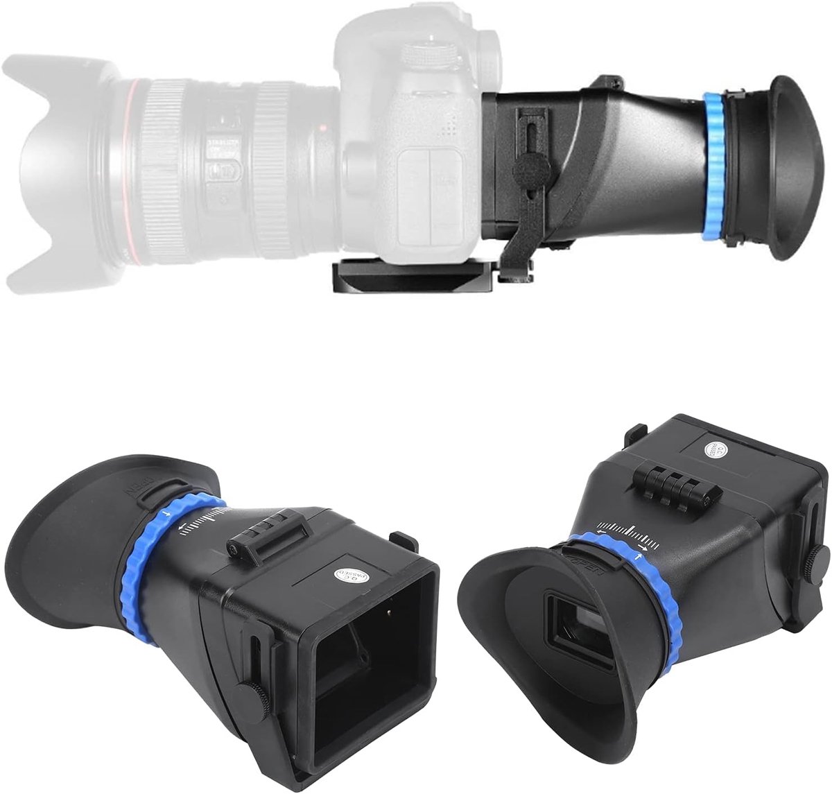 SnelShoppen - Professionele Camera Finder voor 3in/3.2in Scherm, 3X Vergroting, Ideaal voor Camera en Camcorder, Perfect voor Ouderen en Detailopname