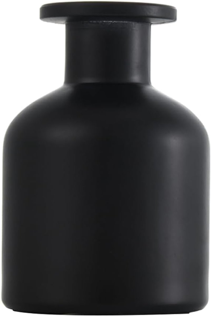 Diffuser fles 150ml - zwarte glazen aromatherapie container - voor DIY geurverspreider - ideaal voor thuisgebruik - ShopVlot