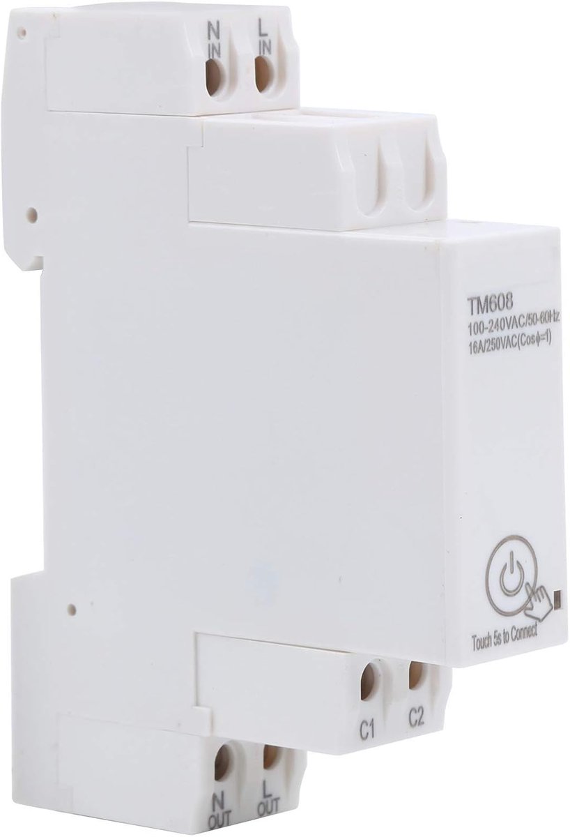 SnelShoppen - TM608 Fase Meter 2.4GHz Slimme WiFi Timer Meter Energie Meter 16A 100-240V voor Thuisgebruik