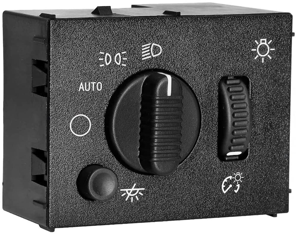 SnelShoppen - Headlight Switch Dimmer Schakelaar met Groene LED Indicator voor 2003-2007 Silverado Suburban Tahoe Avalanche GMC Sierra Yukon Escalade