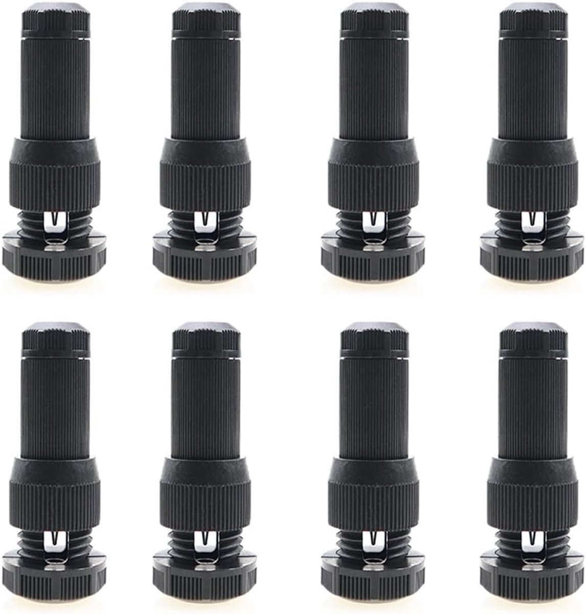 SnelShoppen - 8Pcs laagspanningsconnectoren voor tuinverlichting, 12-16 gauge kabelconnectoren, betrouwbare schroefverbinding, voor LED flood yard ver