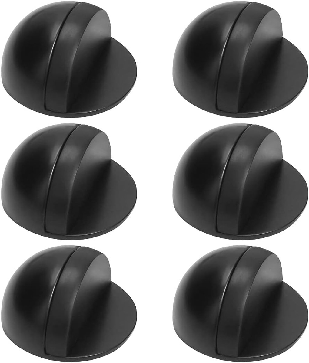 SnelShoppen - Deurstopper Self Adhesive - Vloer RVS, Zwaar 6 Stuks, Voor Glazen Deuren, Geluidsreductie, Makkelijk Te Installeren