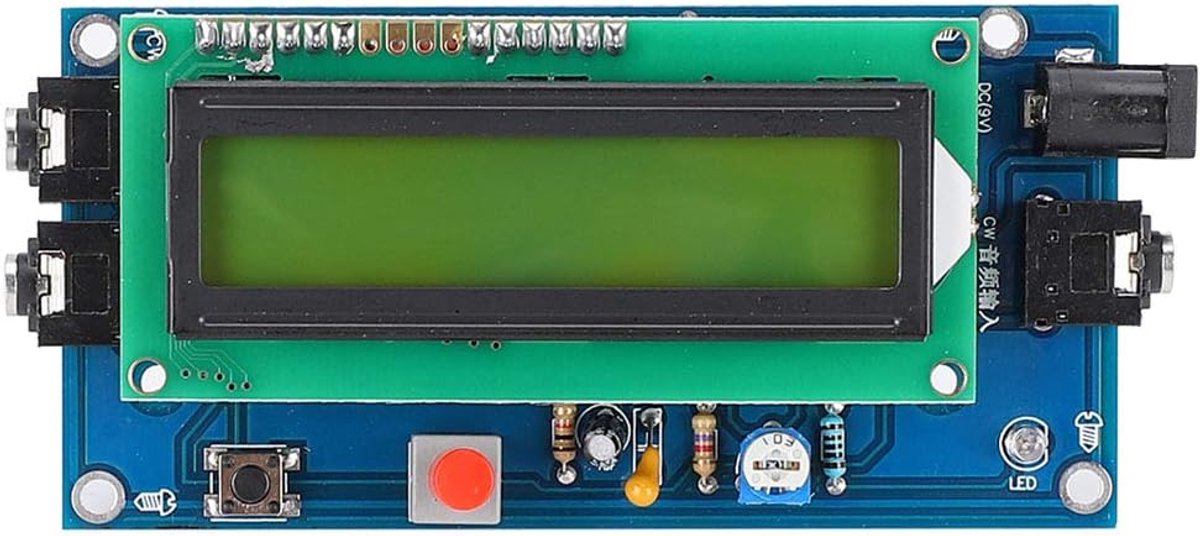 SnelShoppen - DC7-12V / 500mA Ham Radio Telegraph Morse Code Reader Translator met LED Display, Compact, Lichtgewicht, Duurzaam voor Buiten, Sport en