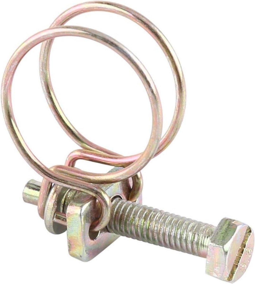 SnelShoppen - Verstelbare Dubbele Draad Slangenklemmen 10 Stuks RVS 19mm (16-19) Voor Water, Tuin, Keuken en Sanitaire Toepassingen