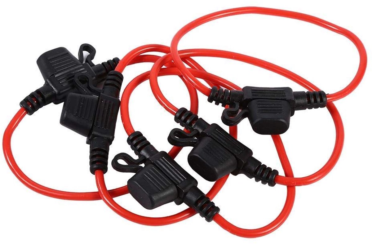 In-line Bladzekering Houder 12V 30A - Waterdicht - Professioneel en Duurzaam - Bescherming voor Elektronische Apparaten - ShopVlot