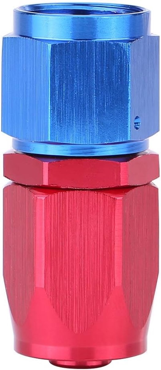 SnelShoppen - Car Fuel Line Adapter, Aluminium Legering AN8 Brandstofslang Aansluiting Oliekoeler Adapter (0°) voor Auto, Motor en Tuin