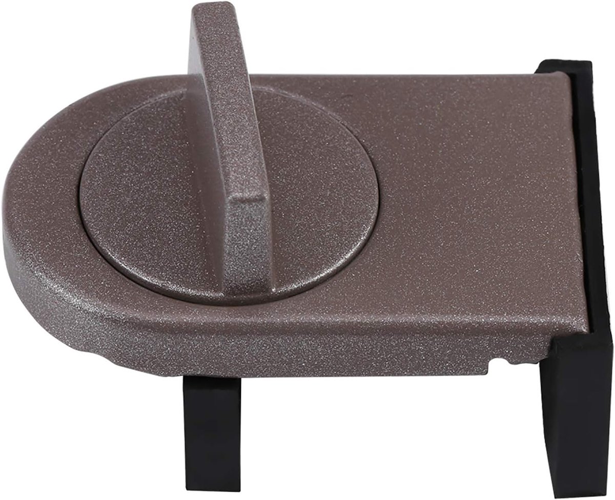 SnelShoppen - Sliding Door Lock Kindveiligheid - Multifunctionele Kastslot Babyveiligheid - Keuken Kasten Lock - Duurzaam Metaal en Rubber - Verstelba