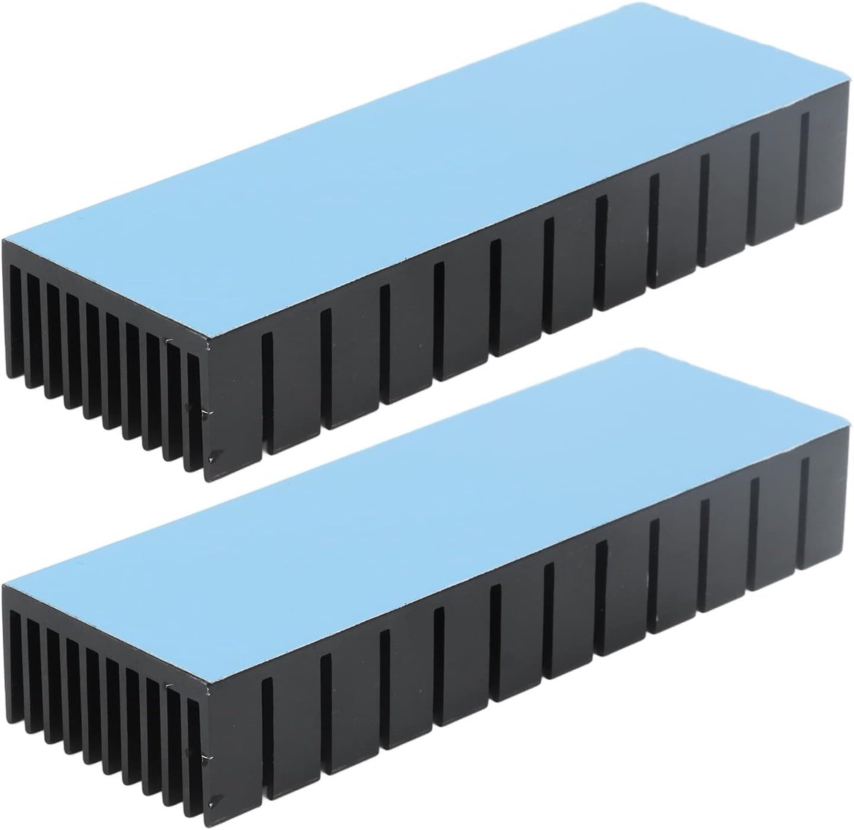 SnelShoppen - Heat Fins, Slijtvaste Aluminium Koelvinnen voor Elektronische Componenten, Grote Contactoppervlakte voor CPU's, Inclusief Lijm