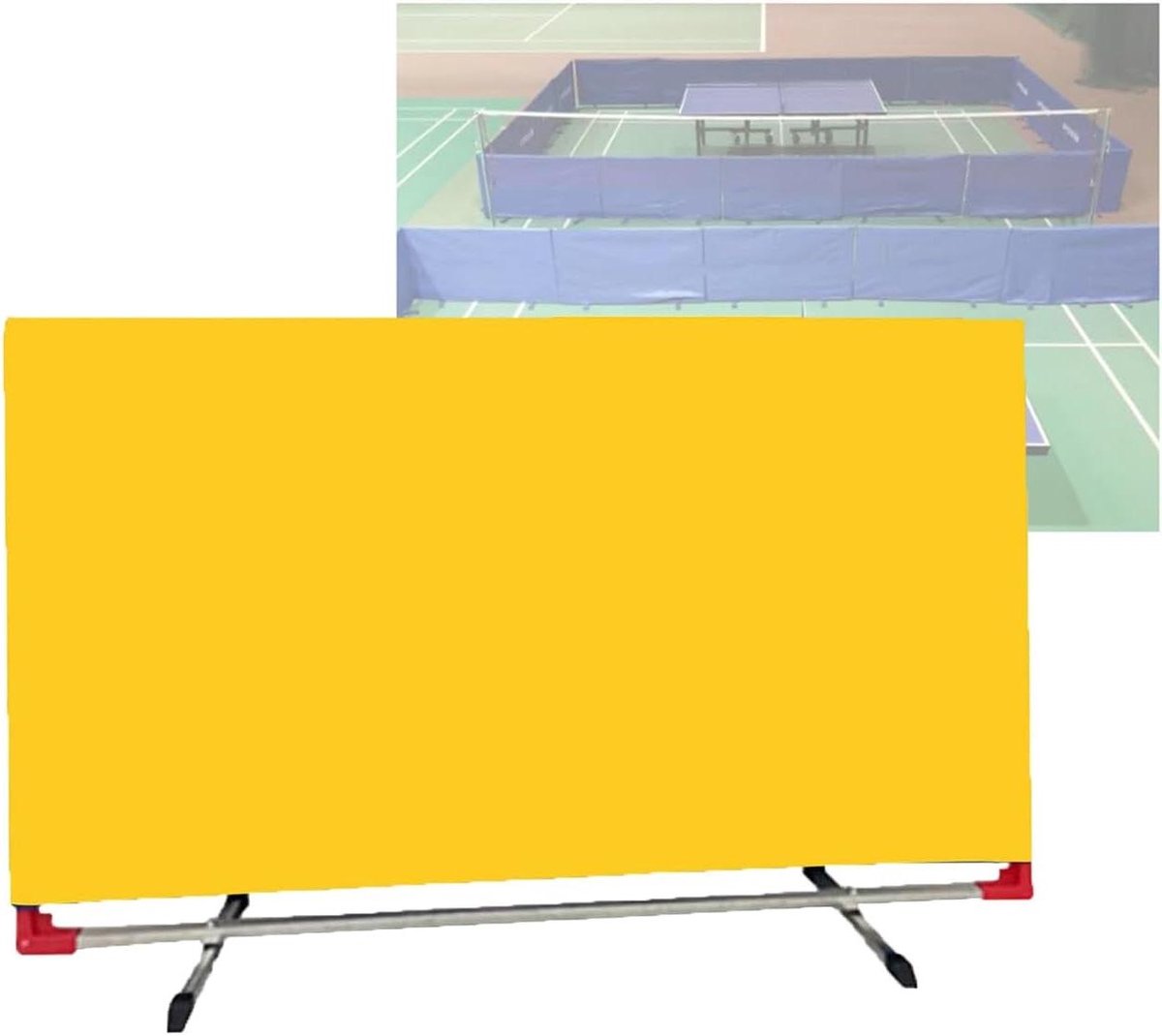 Tafeltennis Scheidingswand - Trainingshek Pickleball - Balcontrole Verbeteren - Flexibele Paneelcombinaties - 140 x 75 cm - Grijs