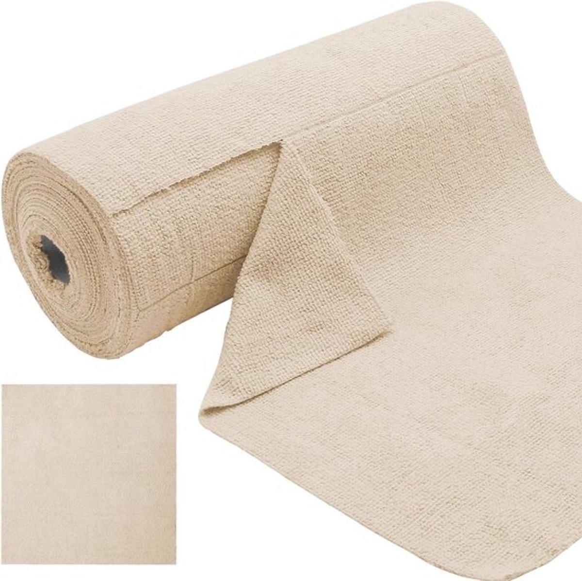 Afscheurbare microvezel poetsdoeken rol van 50 stuks, 30 x 30 cm, herbruikbaar en pluisvrij voor auto, keuken en huis