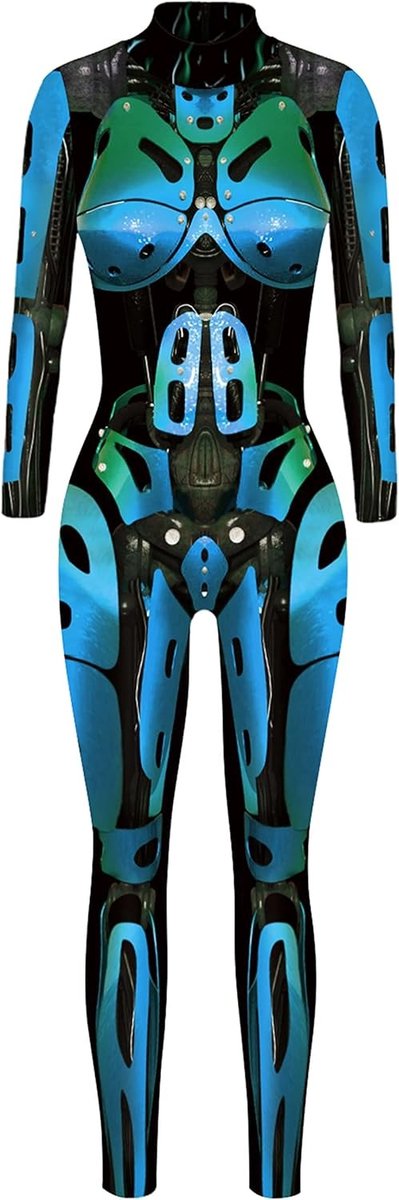 Halloween Kostuum Dames Skelet Cosplay Catsuit Overalls voor Carnaval - Maat S M L XL - Perfect voor Feestjes en Themapartijen