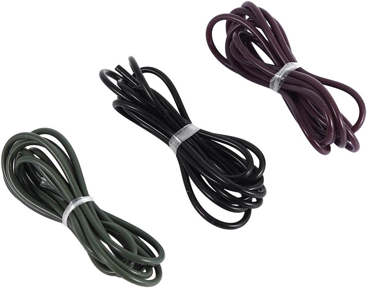 SnelShoppen - Demeras Platform Tubes voor Karpervissen - Silicone Tubes voor Buitensport - Verkrijgbaar in Groen, Bruin en Zwart - 1 mm Binnen Diamete